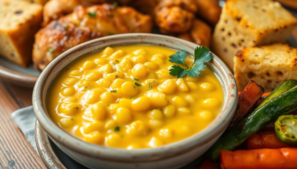 Creamed corn side dish