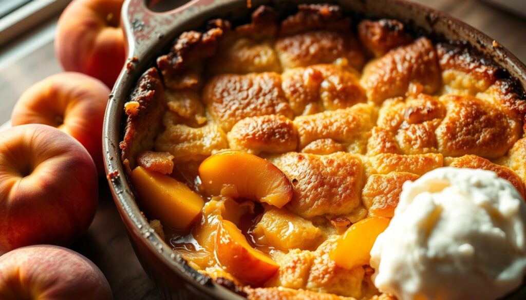 peach cobbler dump cake